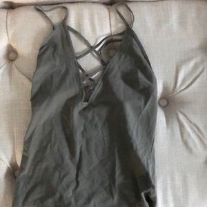 tank top with lace detail front